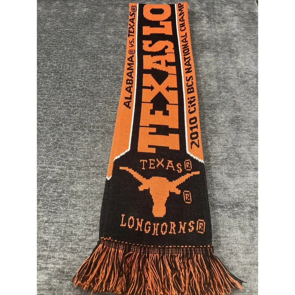 Texas Longhorns 2010 Big‎ 12 Championship Scarf vs Nebraska Officially Licensed